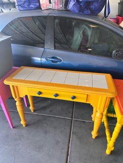 Yellow table