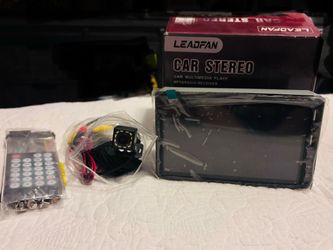 Leadfan Double Din Car Stereo with Camera