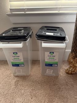 Top Paw 16 Quart Pet Food Storage Containers (Set of 2)
