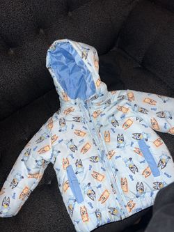 Bluey Puffer Jacket- Size 3t Toddler