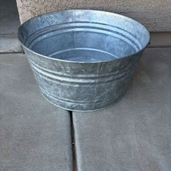 Large Galvanized Steel Tub