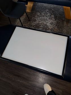 36" x 24" Black Framed Whiteboard