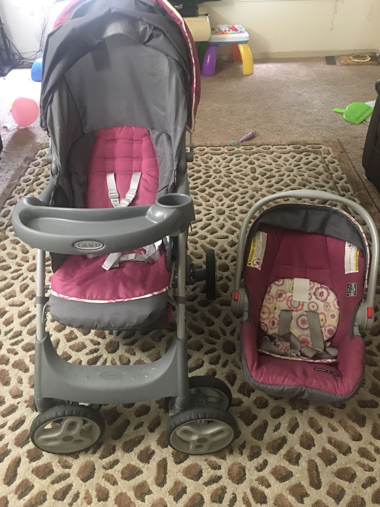 Graco infant car seat and stroller