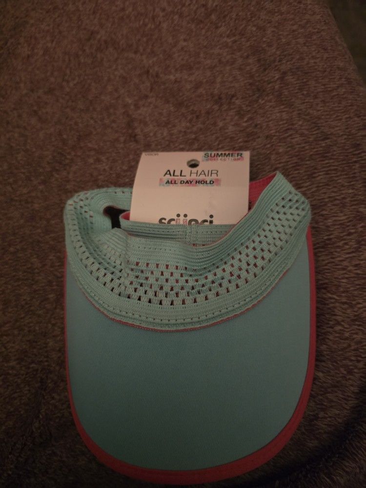 Scunci Blue Visor New
