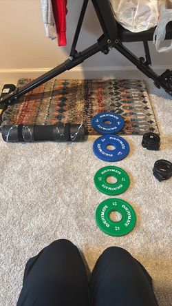 Everymate Bumper Weight Plates Set with Collars