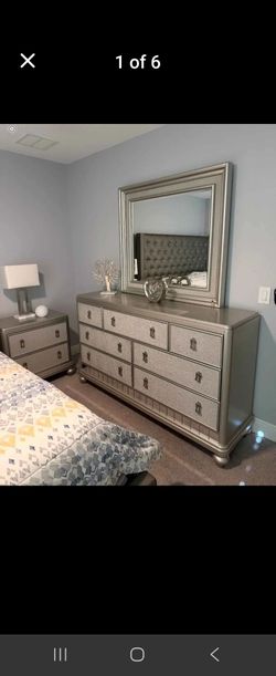 King Headboard and Frame, dresser