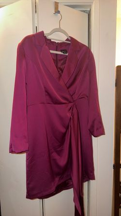 City Chic satin suit dress
