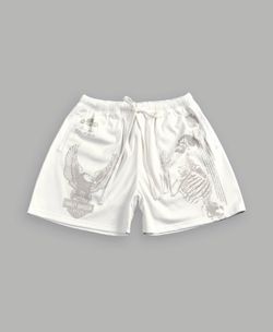 Darc Sport THE EAGLE & THE WOLF MESH SHORTS IN CREAM 2XL