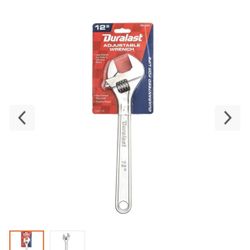 Duralast 12in Locking Adjustable Wrench 