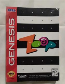 Vintage Sega Genesis zoop video game