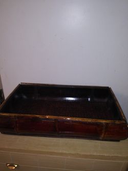 Wood chest household decorative