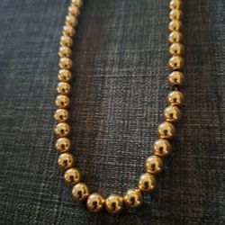 Vintage 14k Gold Filled Beaded Necklace