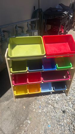 Kids plastic bins