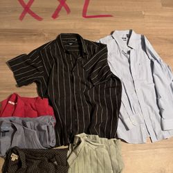 XXL shirts x5, Long Sleeve 1x