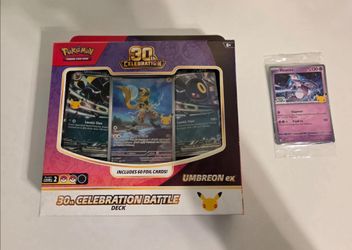 30th Celebration Battle Deck - Umbreon ex PLUS + Mewtwo promo card 063