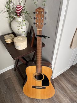 Fender Acoustic Guitar Natural Finish (Fender CD-60S Dreadnought in Natural)