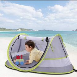  Baby Beach Tent - UPF 50+ Anti-UV - Pop Up Bed Lightweight Travel Crib Bed Outdoor Backpacking Tent - Sun Shelter Mosquito Net for Infant
