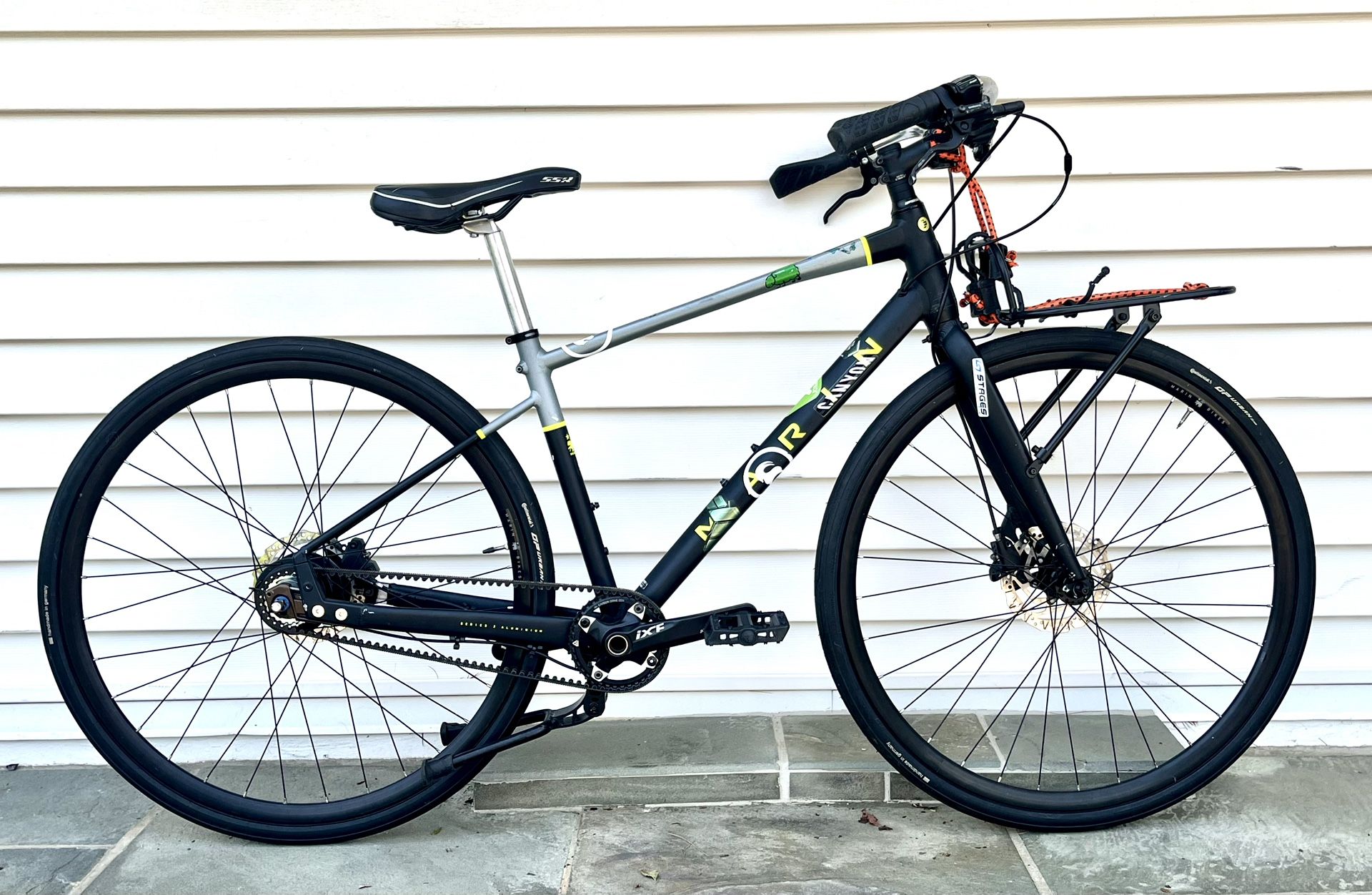 Small 2023 Marin Presidio 3 Hybrid City Bike, Belt Drive, Upgraded