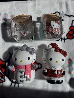 Hello Kitty Christmas 2023 Soap Dispenser And Cups