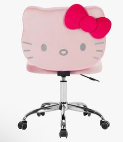 Hello Kitty Pink Velvet Office Chair