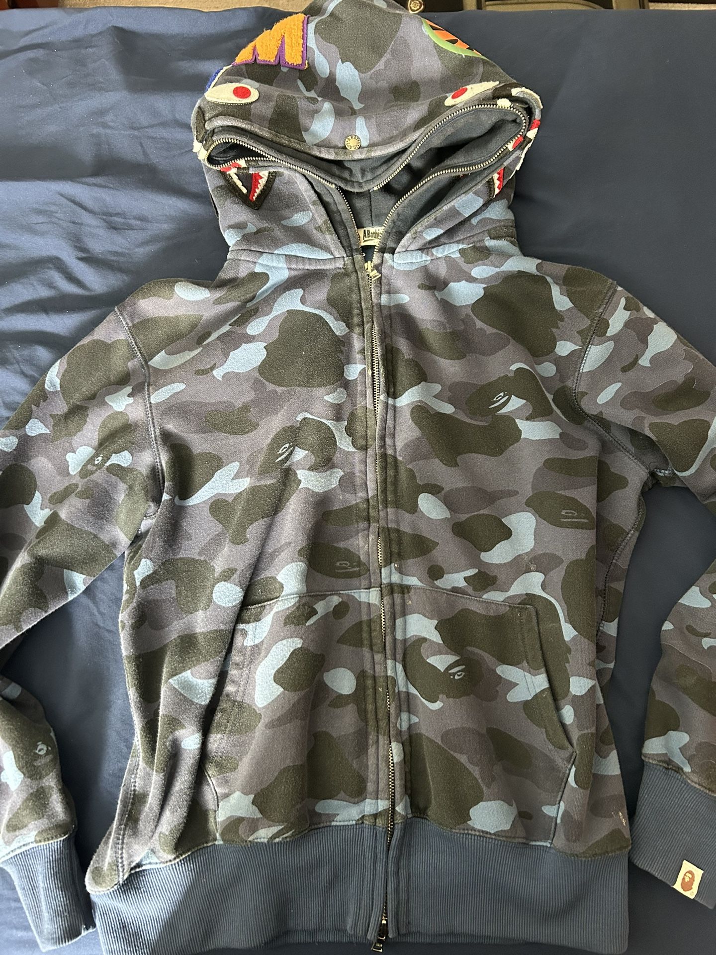 Bape 2 faced hoodie