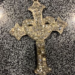 $35 !!! Sliver Chain Cross Pendant And Bracelet Too