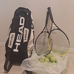 Tennis Raquets Plus Bag And Balls