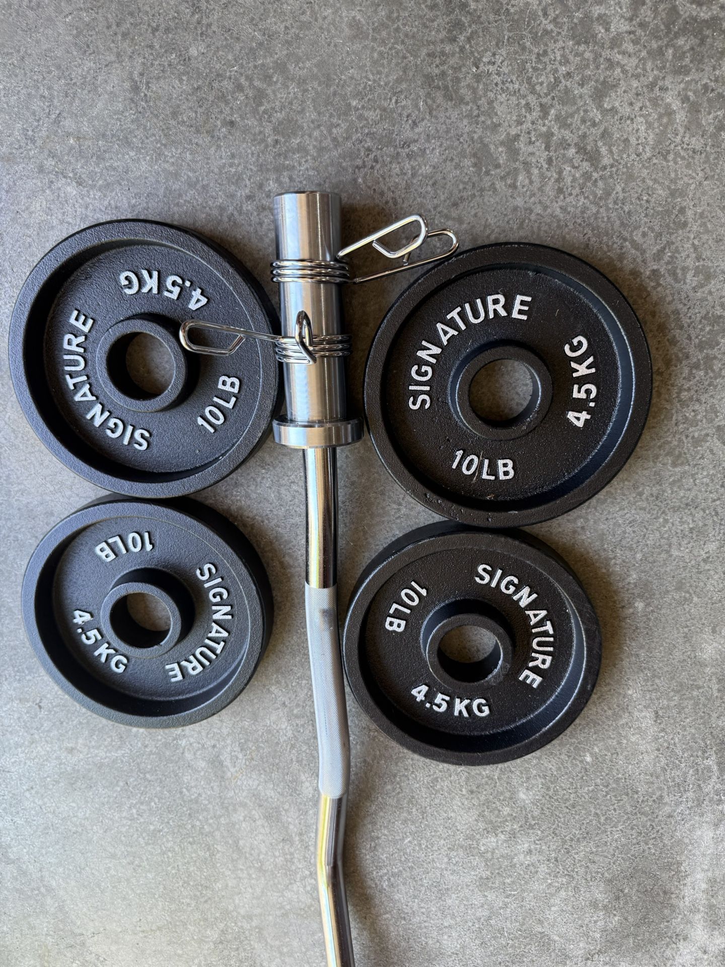 Olympic Curl Bar Weights