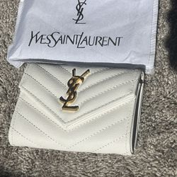 White And Gold wallet