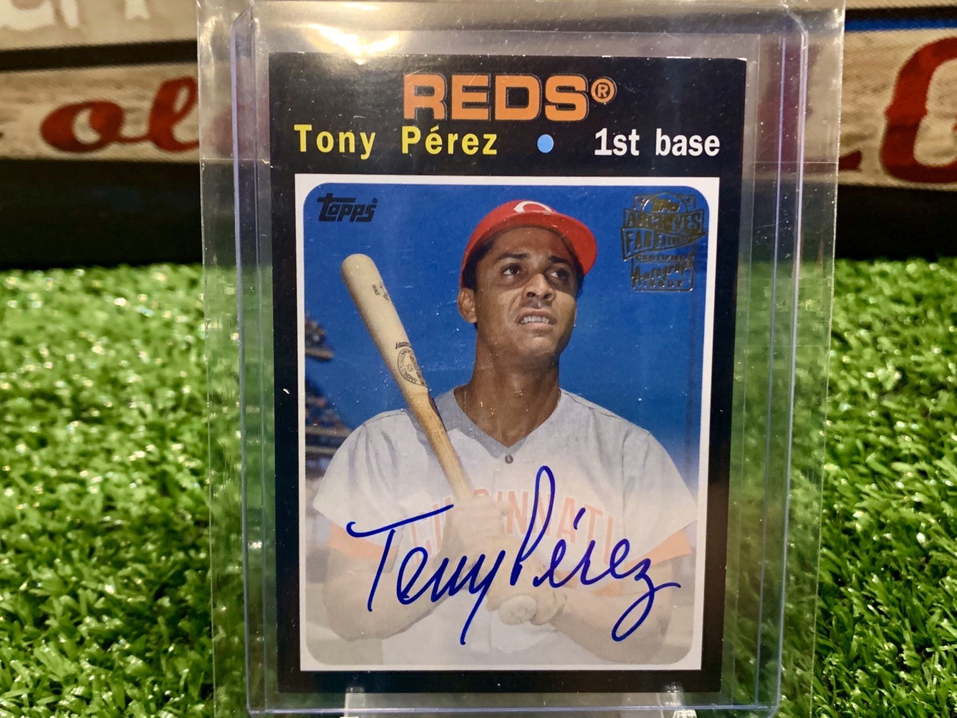 Topps Archives 2019 Tony Perez Autograph Cincinnati Reds Baseball Cards