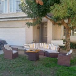 Patio Furniture Set Fire Pit Propane Outdoor Patio Furniture