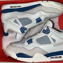 Military Blue Retro 4 Jordan Shoes Sneakers Size 12 Men’s 