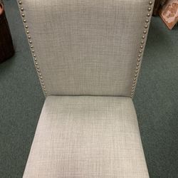 Gray Studded Office Chair