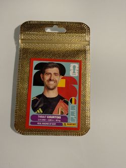 Panini FIFA Thibaut Courtois Sticker - Rare Red Parallel