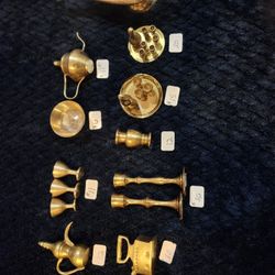 Miniature Vintage Brass Decoratives Sold Indivually
