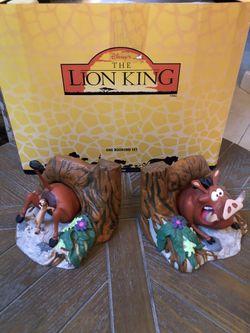 The Lion King Collectible Disney Timon and Pumba Bookends