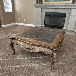 MOVING MAKE AN OFFER- Vintage Solid Wood Coffee Table
