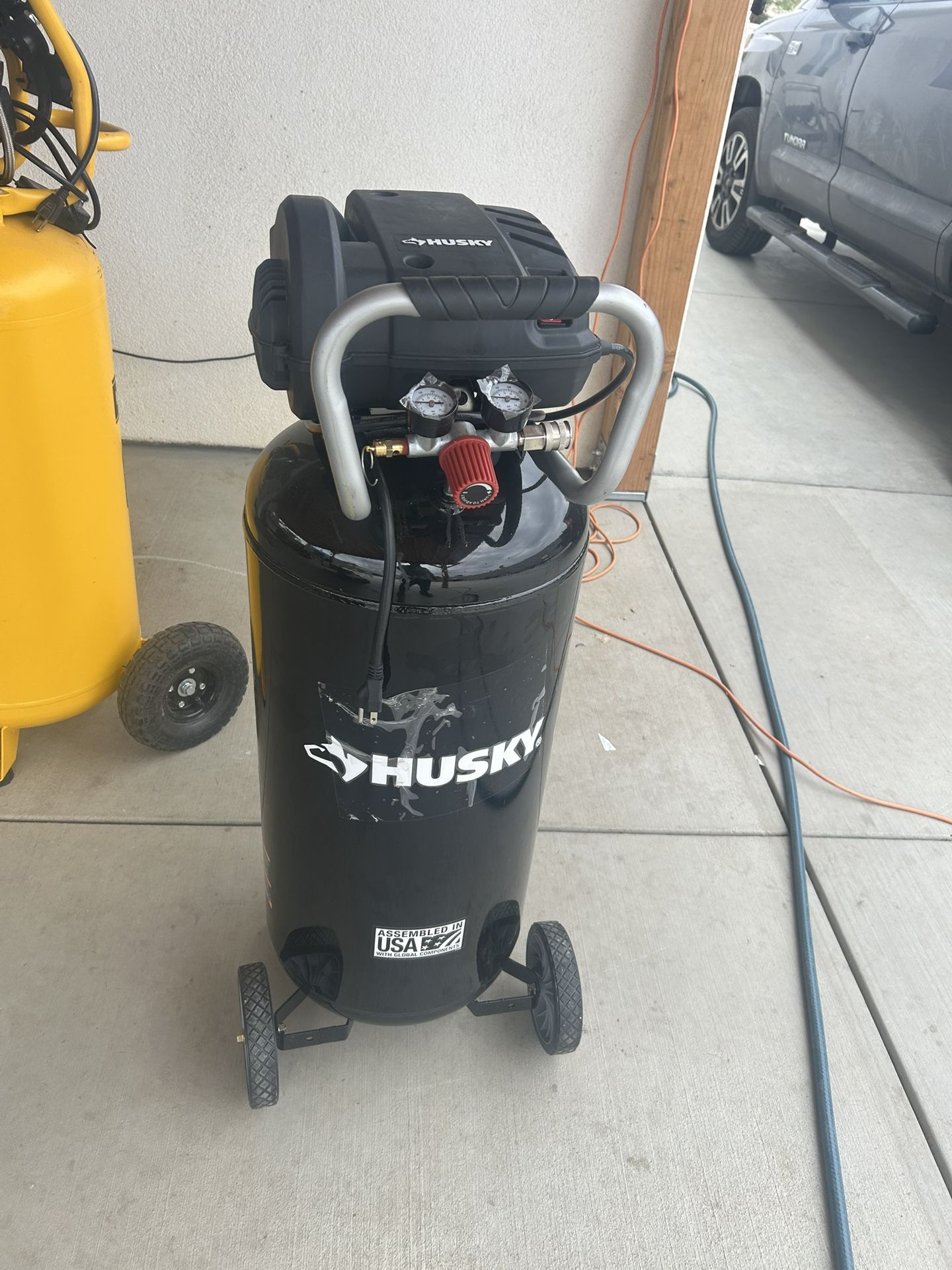 Husky 20 Gal. 200 PSI Oil Free Portable Vertical Electric Air Compressor 1.8k