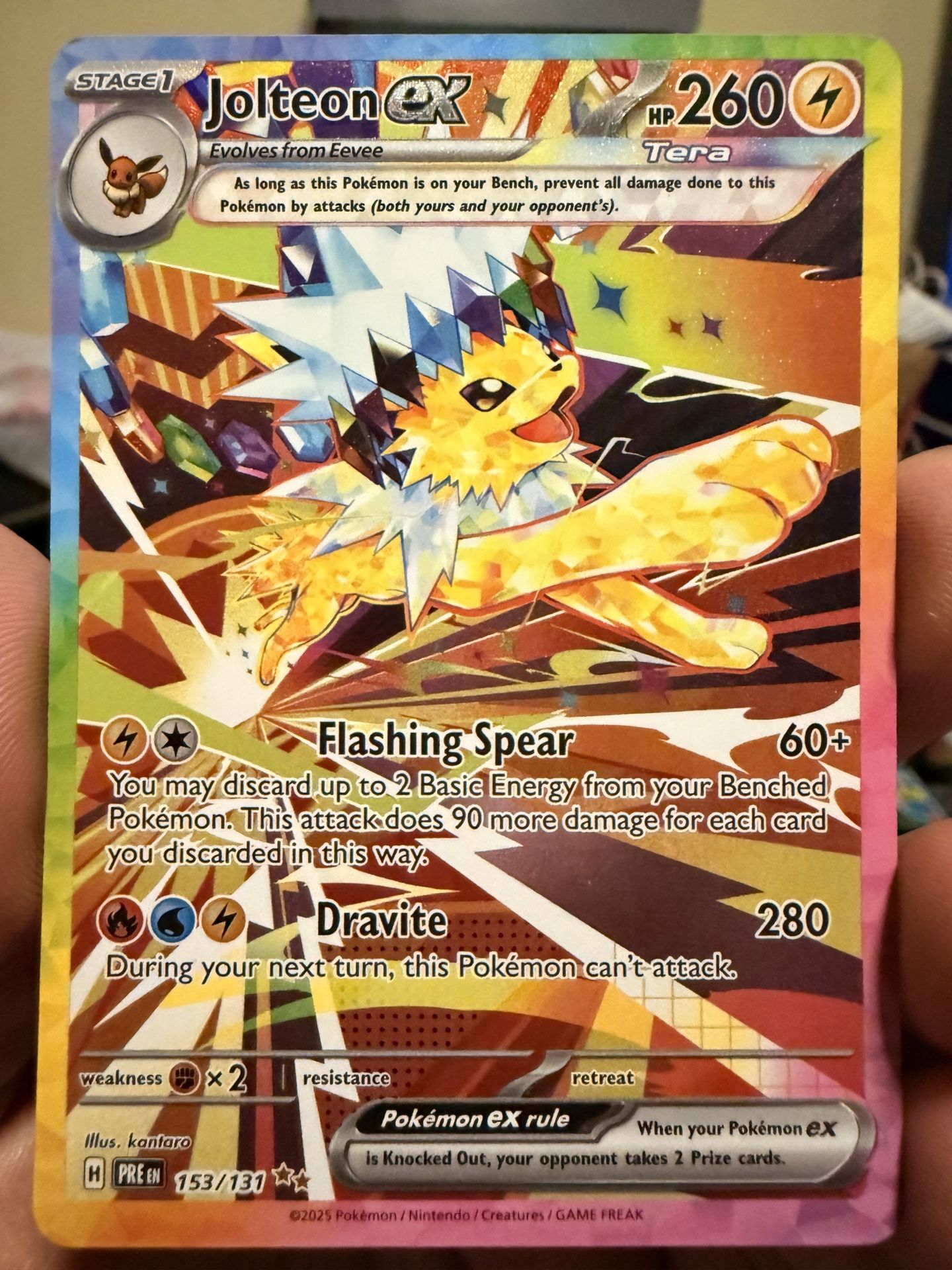 Jolteon EX Prismatic Evolutions