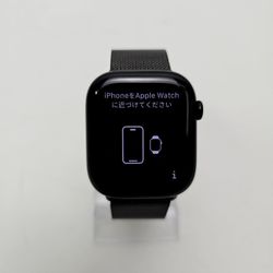 GPS Only Apple Watch Series 10 46MM Jet Black Aluminum Milanese Loop FPXKQXH611