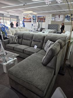 ππ SofΓ‘ Sectional Grey