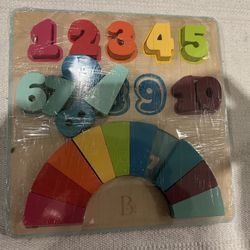 Like New - Educational Wooden Number Puzzle