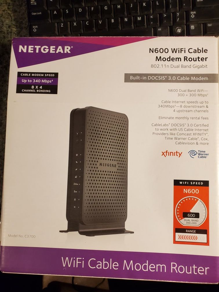 N600 Netgear cable modem