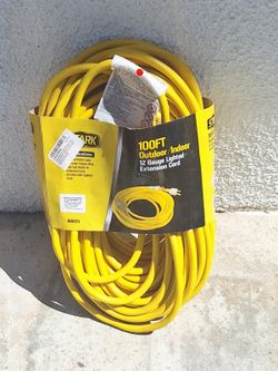 🛑🛑100 ft Outdoor/Indoor  12 Gauge  Lighted Extension Cord 🛑🛑

Brand new