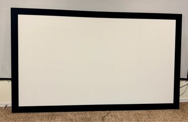 120" 16:9 Fixed Frame Projector Screen, White Material