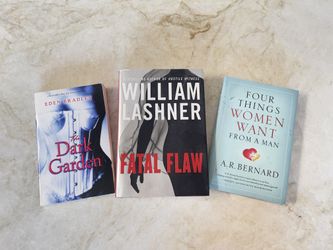 Books The Dark Garden, Fatal Flaw, Four Things Women Want