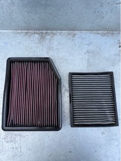 (Priced together) K&N Engine Air Filter and K&N Cabin Air Filter for Silverado (2019 -2026)