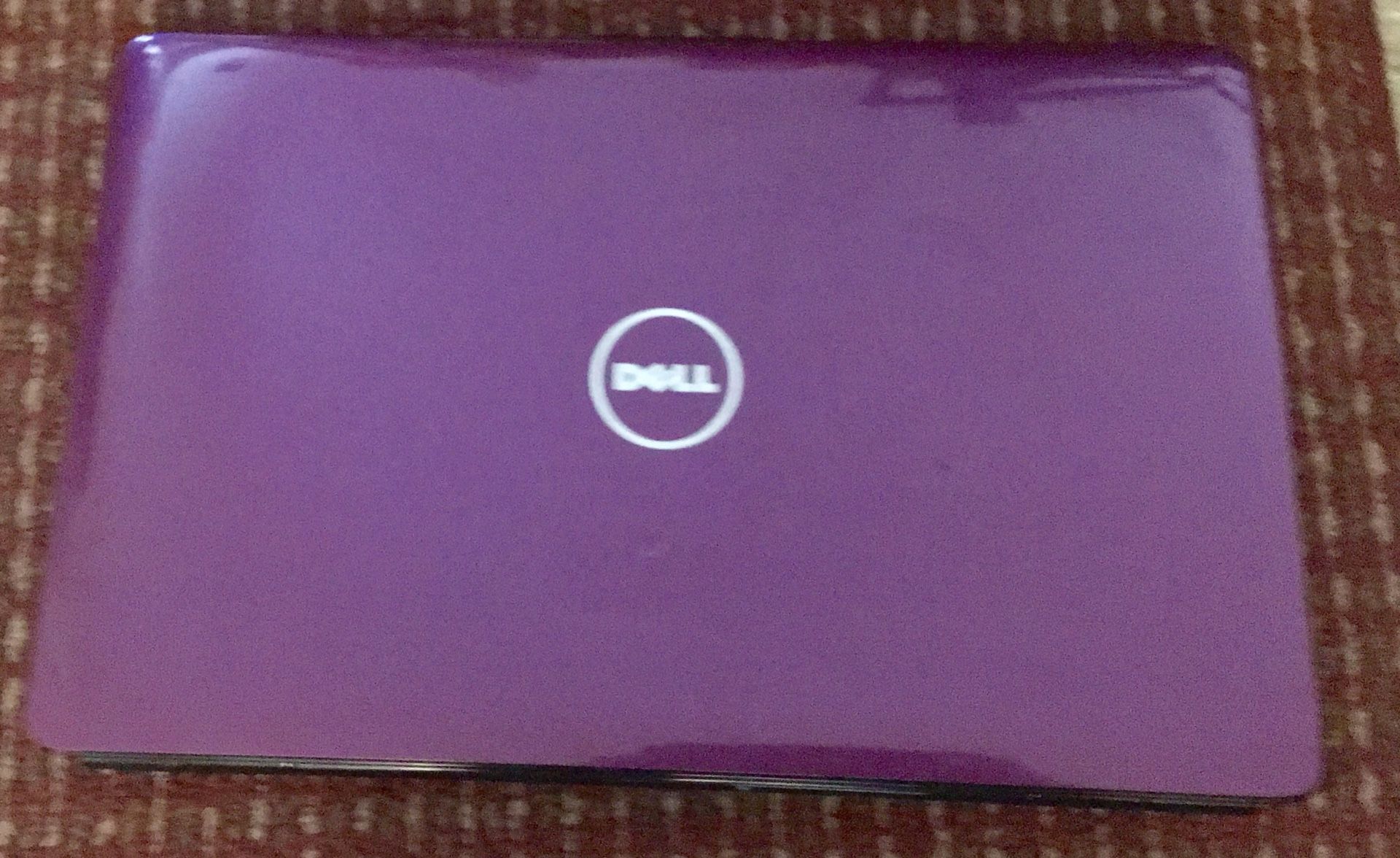 Purple Dell Computer 15 inch screen with charger