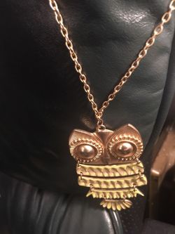 Owl pendant and chain