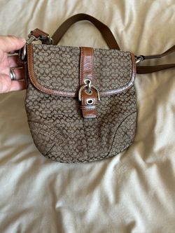 Coach brown canvas and leather Soho vintage bag